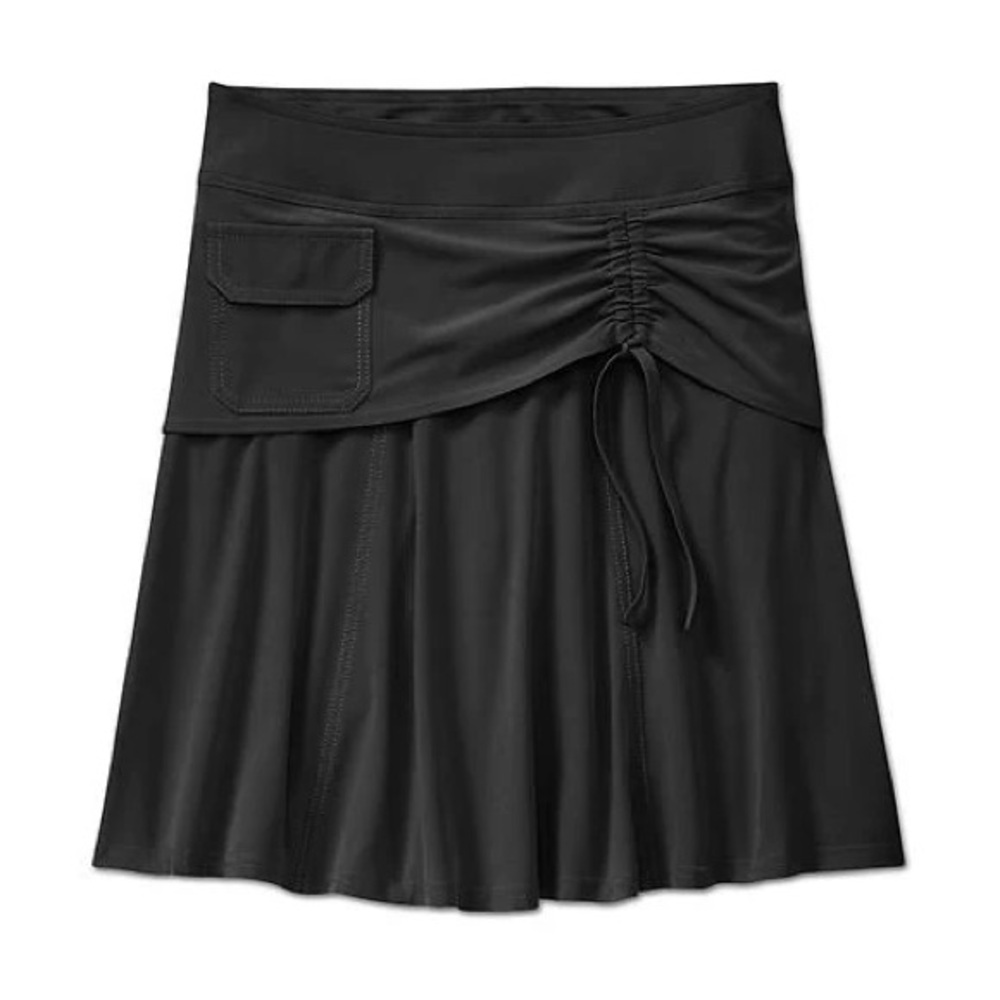 Athleta Wherever Black Tennis Prep Skort Skirt Size - 6P EUC